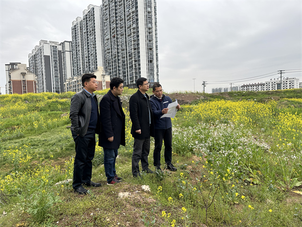 3月29日，張總陪同汪盛縣長調(diào)度揚之學(xué)校征地.jpg