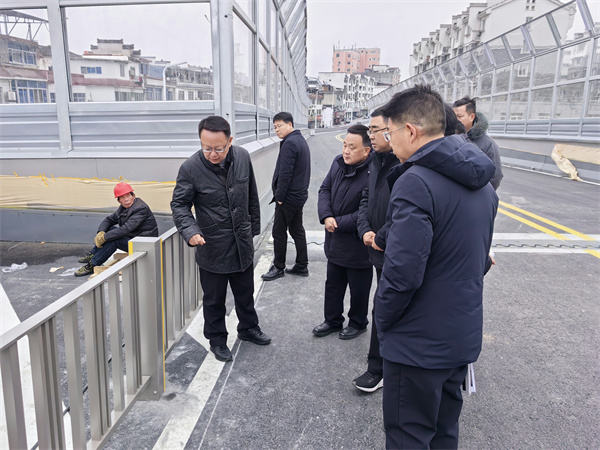 1月20日，汪凱書記到跨鐵路橋項目進(jìn)行調(diào)研，洪董、張總陪同。.jpg